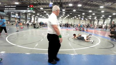 100 lbs Quarterfinal - Daylin Fraley, OHIO GOLD - MS vs Nick Hoskins, IRONWHALE - MS