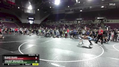 70 lbs Cons. Round 3 - Vincent Brascetta, Grandview Wolves Wrestling Club vs Eliace Majka, Black Fox Wrestling Academy