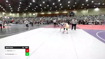 123 lbs Semifinal - Lexie Salvino, Buckaroo WC vs Danika Gutierrez, Gold Rush Wrestling