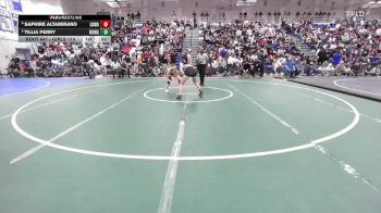 Girls 110 lbs Cons. Semi - Tillia Perry, Monterey Girls vs Saphire Altamirano, Lowell Girls