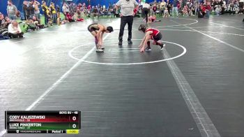 48 lbs Quarterfinal - Cody Kaliszewski, Brecksville vs Luke Pinkerton, Rising Kingz