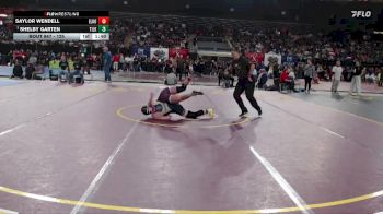 125 lbs Quarterfinal - Shelby Garten, Timberlake vs Saylor Wendell, Elko