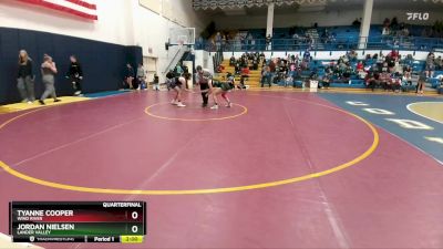 130 lbs Quarterfinal - Jordan Nielsen, Lander Valley vs TyAnne Cooper, Wind River