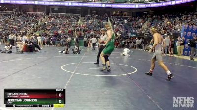 4A 157 lbs Quarterfinal - Dylan Pepin, Northwest Guilford vs Jeremiah Johnson, Cary