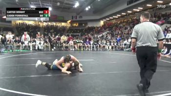 215 lbs 5th & 7th Place - Carter Wright, Woodbury Central vs Caden Forristall, Riverside, Oakland