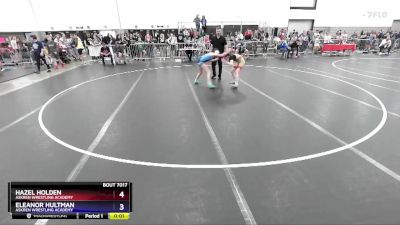 14U Girls 87-90 lbs Round 1 - Hazel Holden, Askren Wrestling Academy vs Eleanor Hultman, Askren Wrestling Academy