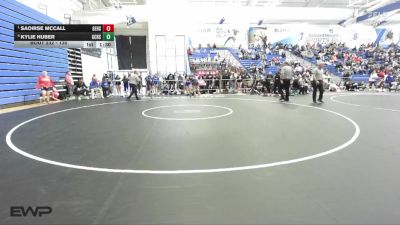135 lbs Semifinal - Saoirse McCall, Gardner Edgerton vs Kylie Huber, Garden City