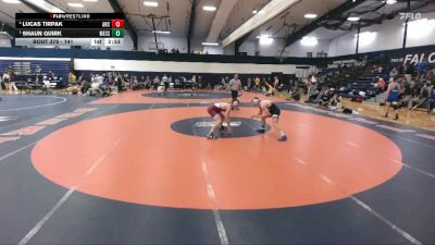 141 lbs Semifinal - Shaun Quirk, Messiah vs Lucas Tirpak, Arcadia