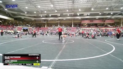 45 lbs Quarterfinal - Ellie Wuthnow, Abilene vs Josie Briggs, Linn County