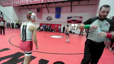 JH 89 lbs Champ. Round 1 - Brea George, MUSTANG vs Mika Swatek, YUKON
