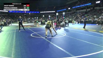 130 lbs Round Of 32 - Haley Koenig, Cabrillo (CS) vs Priscilla Monson, San Pedro (LA)