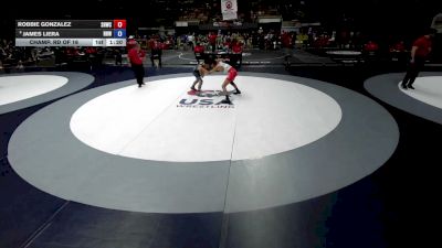 100 lbs Champ. Rd Of 16 - Robbie Gonzalez, Savage House Wrestling Club vs James Liera, Rough House Wrestling