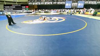 Boys 1A 132 lbs Quarterfinal - Ben Totten, Elma vs Daniel Johner, Blaine