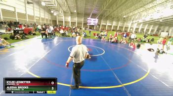 110 lbs Finals (2 Team) - Kylee Ledbetter, Utah Red vs Aleena Brooks, Team Wyoming