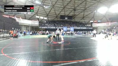 Girls 4A 235 lbs Champ. Round 2 - Kanora Diederichs, Kennedy Catholic (Girls) vs Naomi Locke, Skyline (Girls)