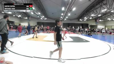 81 lbs Quarterfinal - Justin Capra, Kingsway MS vs Michael Vasi, Edge Wrestling