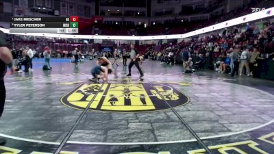 150 lbs Semifinal - Jake Mescher, Bishop Kelly vs Tyler Peterson, Middleton