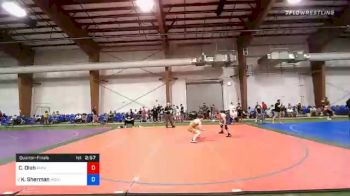 160 lbs Quarterfinal - Chris Olah, Rhino Wrestling vs KJ Sherman, Holy Spirit