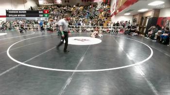 120 lbs Semifinal - Dyllan Myers, Thermopolis vs Hudson Baker, Rawlins