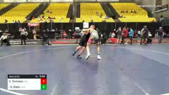 182 lbs Consolation - Cayden Thomson, Unattached 61 vs Nathan Glass, Unattached 82