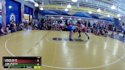 215 lbs Round 1 (8 Team) - Jude DiCicco, Alpha WC vs Logan Silva, Altamonte WC