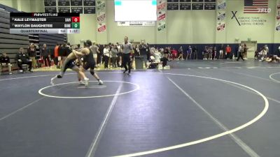 144 lbs Quarterfinal - Waylon Daughetee, Dubuque Hempstead vs Kale Leymaster, Xavier, Cedar Rapids