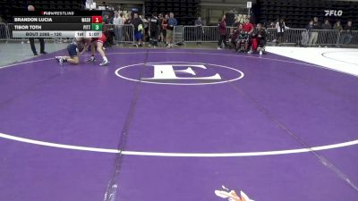 120 lbs 7th Place - Brandon Lucia, Washington Twp vs Tibor Toth, Pittston