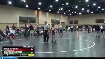 90 lbs Finals (2 Team) - Dallas Rosenbarger, Indiana Assassins vs Bryce Peterson, Tennessee Red