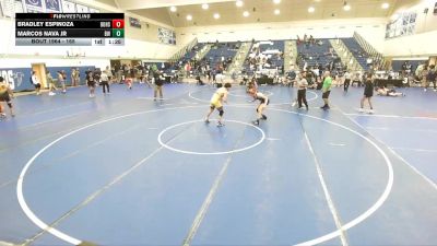 165 lbs Semifinal - Bradley Espinoza, Brea Olinda High School vs Marcos Nava Jr, Barstow Wrestling