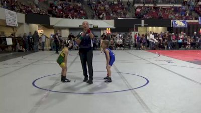 52 lbs Champ. Round 1 - Bodie Stanley, Buzzsaw vs Bradley Ezell Ii, Rustler Wrestling Club