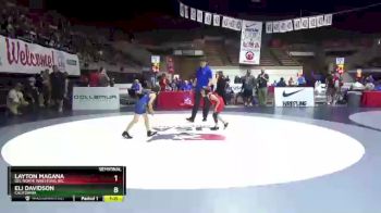 62 lbs Semifinal - Layton Magana, Del Norte Wrestling Inc. vs Eli Davidson, California