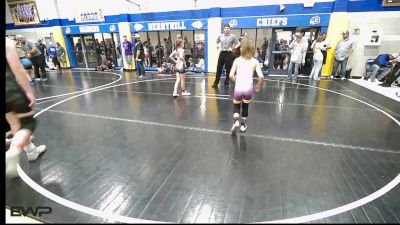 67 lbs Consi Of 4 - Emyle Thompson, HURRICANE WRESTLING ACADEMY vs Van Robison, Bristow Elementary Wrestling Club