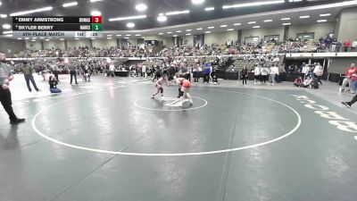 120 lbs 5th Place Match - Emmy Armstrong, Dumas vs Skyler Berry, El Paso Hanks