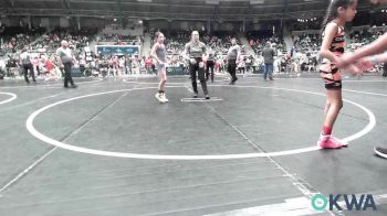 58 lbs Consi Of 8 #2 - Geneieve Goodblanket, Clinton Youth Wrestling vs Vivian Brooks, Husky WC