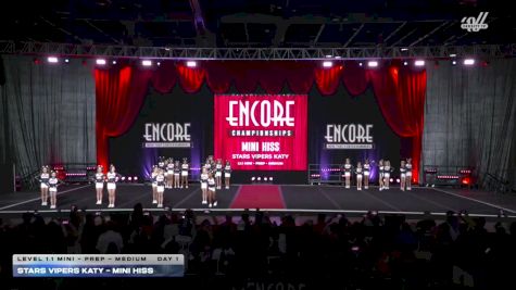 Stars Vipers - Katy - Mini Hiss [2025 L1.1 Mini - PREP - Medium Day 1] 2025 Encore Grand Nationals