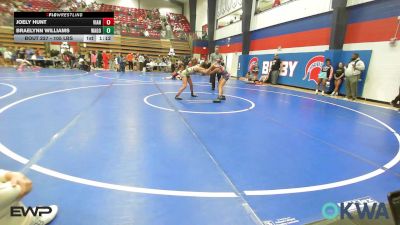 105 lbs Rr Rnd 2 - Joely Hunt, Vian Wrestling Club vs Braelynn Williams, Wagoner Takedown Club