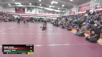 65 lbs Semifinal - Bennett Toth, Team Central vs Hank Opfer, Odessa Youth Wrestling