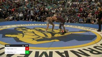 144 lbs Final - Derek Barrows, Pomona vs Arseni Kikiniou, Poway