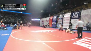 165 Class 1 lbs Cons. Round 2 - Lincoln Schaefer, St. Francis Borgia vs Louis Suddarth, Centralia