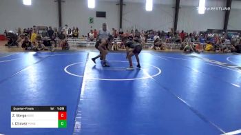 96 lbs Quarterfinal - Zion Borge, Rare Breed Academy vs Isaak Chavez, Pomona Elite