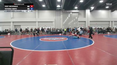 110 lbs 5th Place Match - Zoey McDonald, Heatwave Wrestling Club vs Victoria Smith, Okaloosa Wrestling Academy