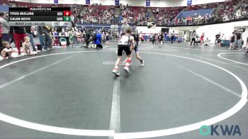 55 lbs Semifinal - Titus Mullins, Redskins Wrestling Club vs Caleb Boyd, Harrah