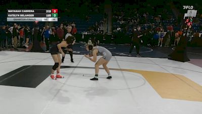 138 lbs Quarterfinal - Mayanah Cabrera, Springfield Central (W) vs Katelyn Belanger, Lawrence