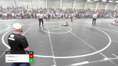 61 lbs Quarterfinal - Adrik Abeyta, Antonito YW vs Isaac Ortega, Desert Dogs WC