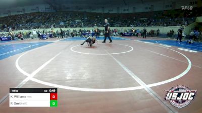 49 lbs Round Of 32 - Knox Williams, Perry Wrestling Academy vs Riggs Smith, Hinton Takedown Club