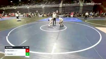 109 lbs Round Of 16 - Kale Baumann, North Montana WC vs Samuel Rosales, Jefferson Saints