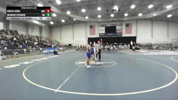 138 lbs Round 1 (3 Team) - Keith King, John H Glenn HS vs Mason Starke, Peru Sr HS