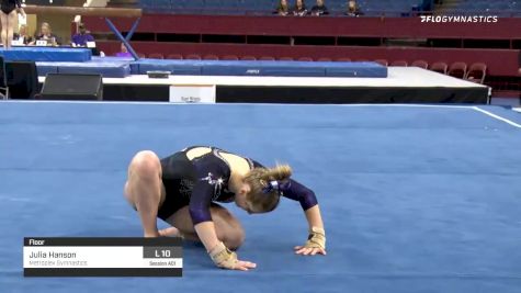 Julia Hanson - Floor, Metroplex Gymnastics - 2020 Metroplex Challenge