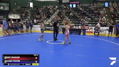 83 lbs Cons. Round 1 - Brady Knadler, TX vs Braiden Foster, NV