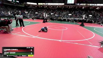 84 lbs Champ. Round 1 - Conner Cornell, POC3 vs Henry Geiger, GVL2